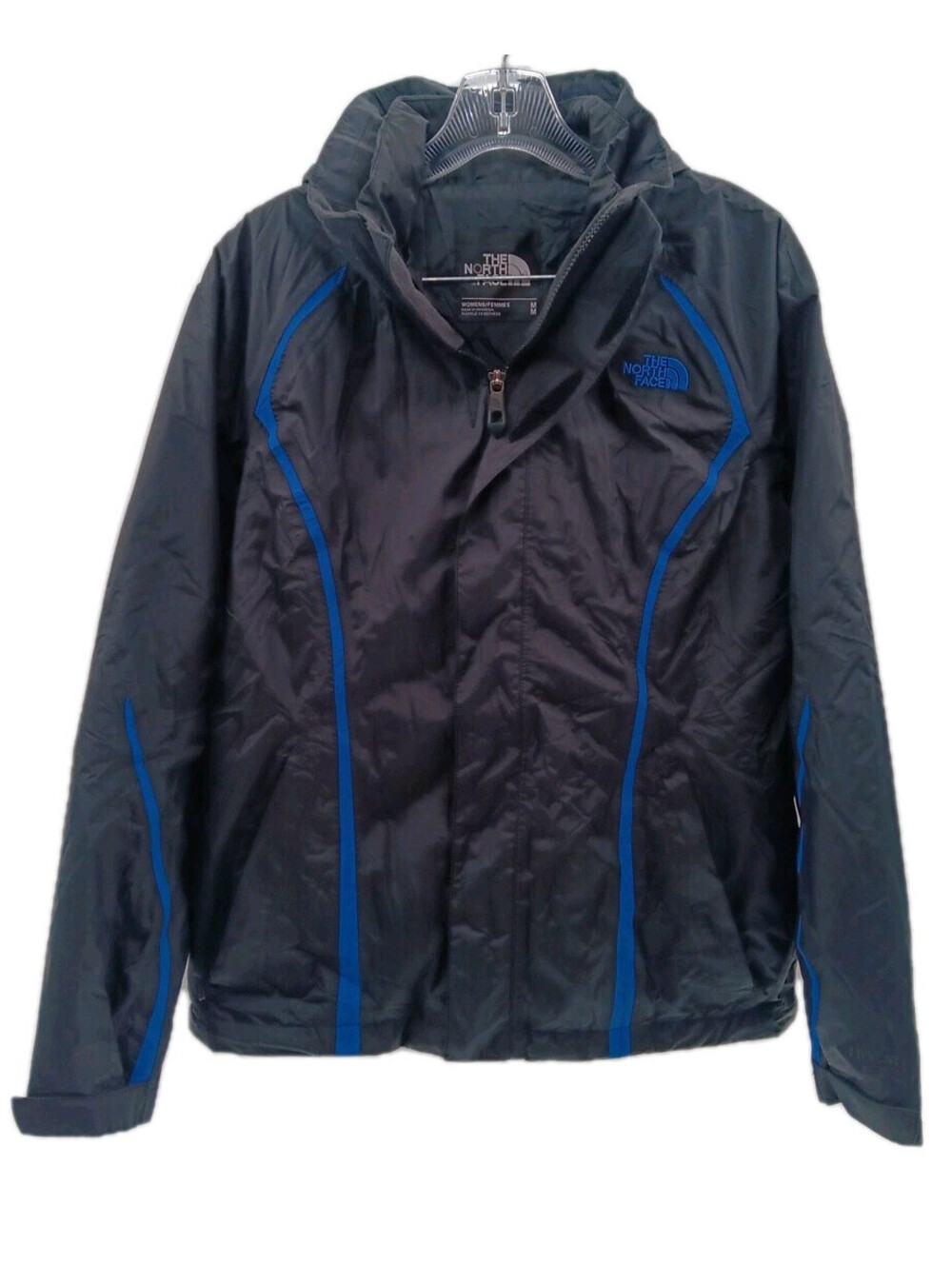 The North Face Jacket Women's Medium Black Softshell Hooded Lined Outdoor Hike
